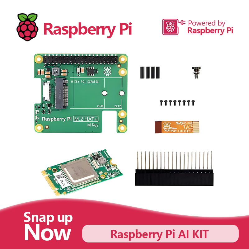 Raspberry Pi Ai Kit Hailo-8L - Raspberry Pi AI Kit combineert de