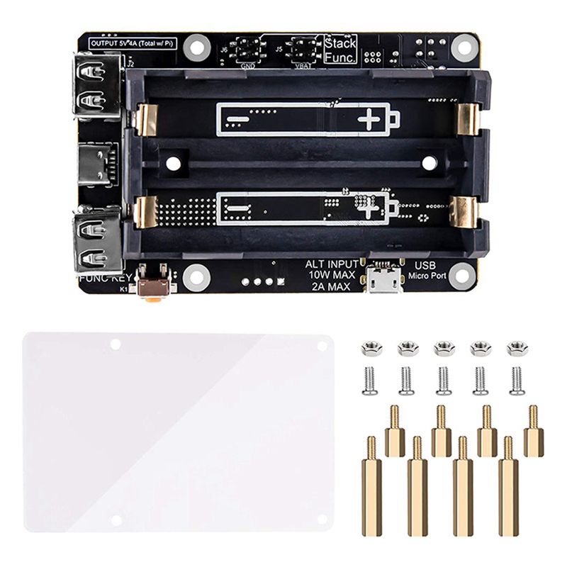 Raspberry Pi Uninterrupted Power Supply Ups 18650 - Delicate Texture-2X Voor Raspberry Pi 4