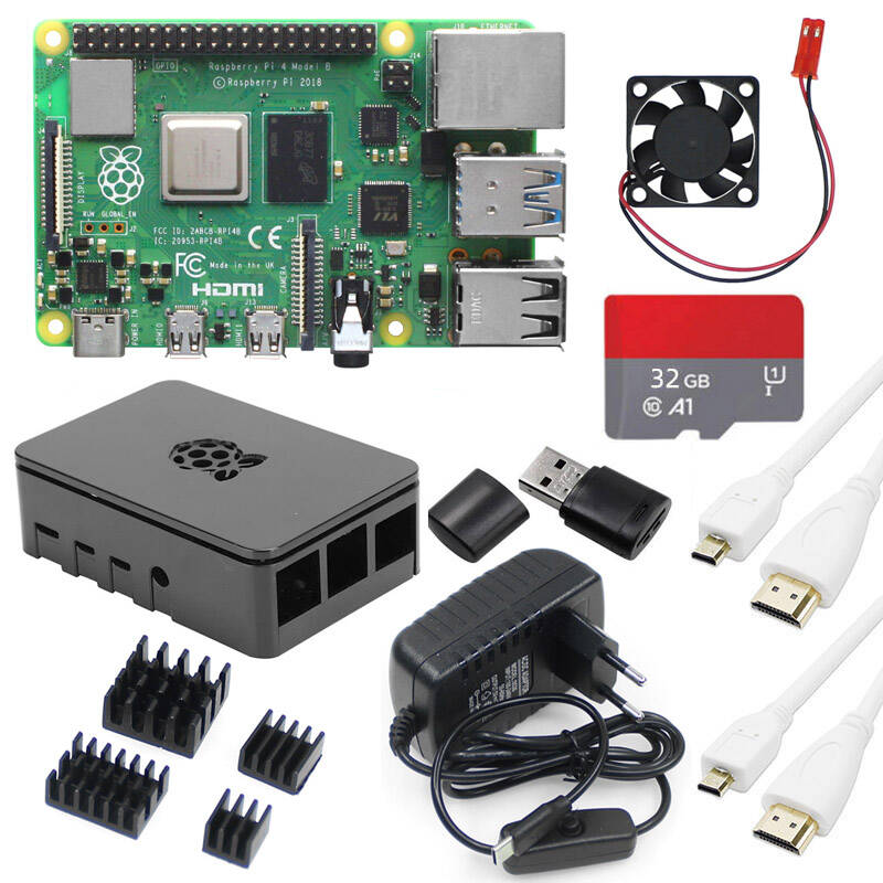 Raspberry Pi 4 8Gb Ram Kit - Raspberry Pi 4B 8GB Basisset met