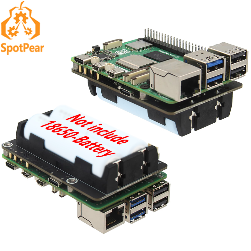 Raspberry Pi Uninterrupted Power Supply Ups 18650 - X1200 Raspberry Pi 5 UPS-kaart Ononderbroken