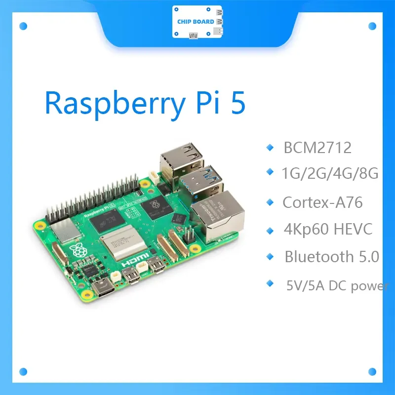 Raspberry Pi 5 8Gb Board - voor Raspberry Pi 5 Board Cortex-A76