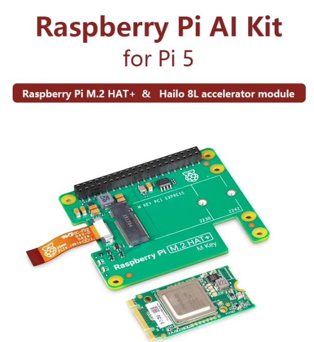 Raspberry Pi Ai Kit Hailo-8L - Officiële Raspberry Pi 5 AI-kit met
