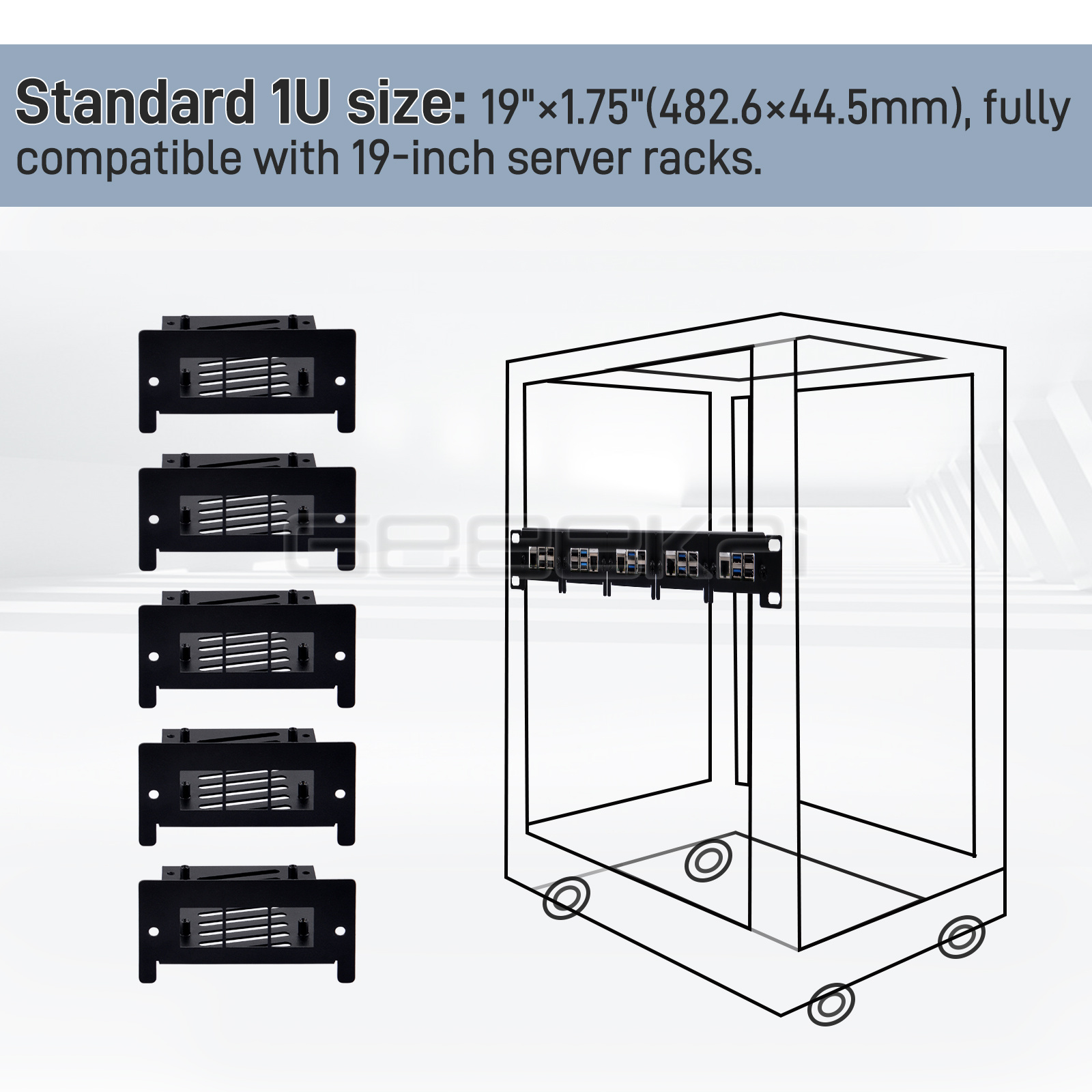 1U Rack Mount voor Raspberry P - Raspberry Pi Rackmount 1U 19 Inch recensie en prijs