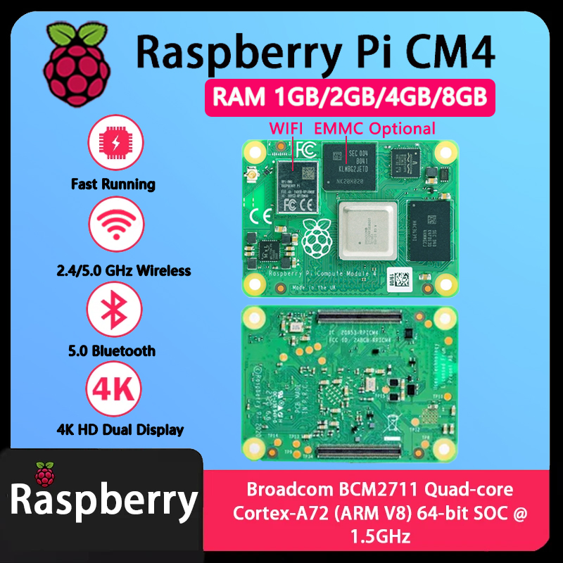 Raspberry Pi CM4 1GB/2GB/4GB/8 - Raspberry Pi Compute Module 4 8Gb 32Gb Emmc recensie en prijs