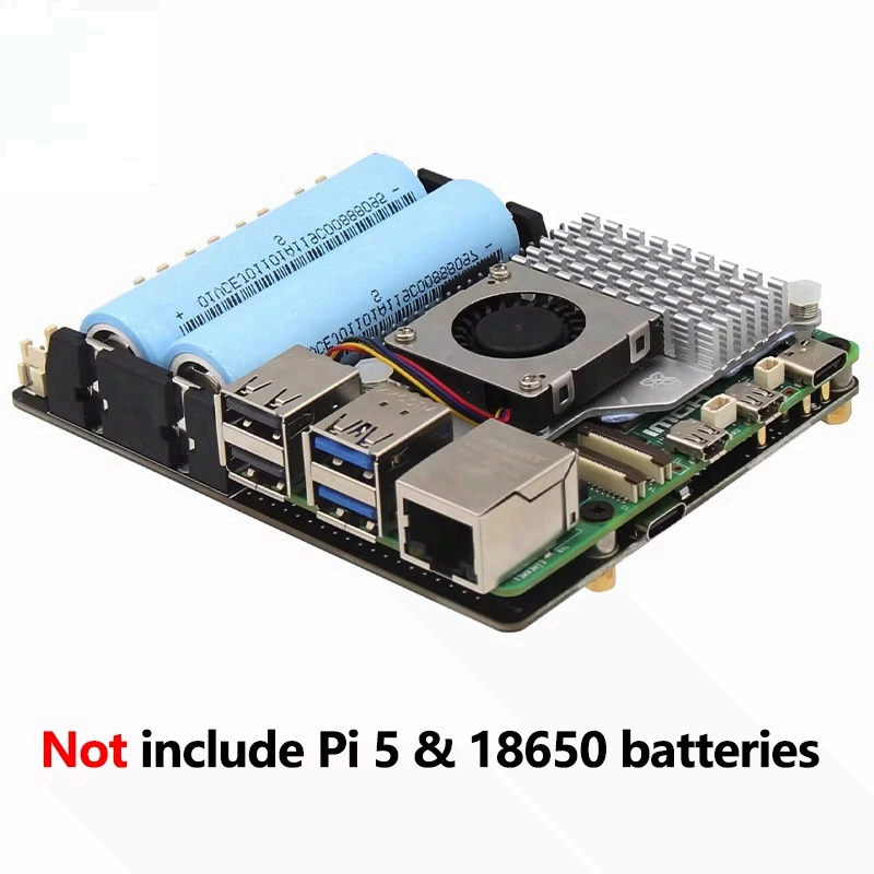 Raspberry Pi 5 18650 UPS-bord, - Raspberry Pi Uninterrupted Power Supply Ups 18650 recensie en prijs