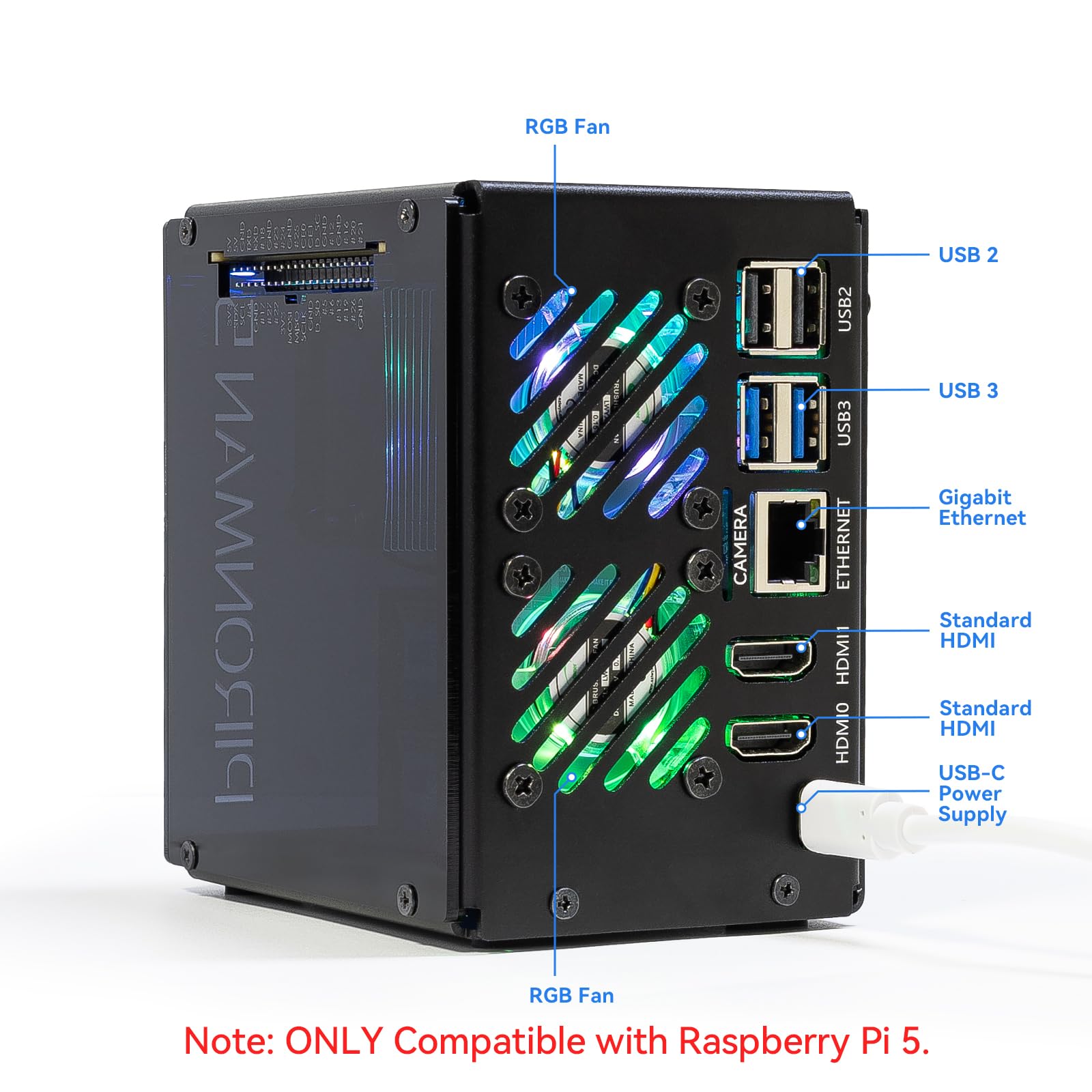 Pironman 5-MAX Dual NVMe M.2 S - Raspberry Pi Ai Kit Hailo-8L recensie en prijs