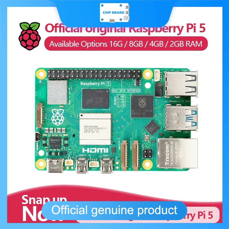 Officiële Raspberry Pi 5 singl - Raspberry Pi 5 8Gb Board recensie en prijs