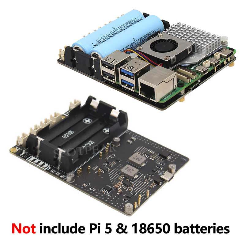X1201 Raspberry Pi 5 UPS-uitbr - Raspberry Pi Uninterrupted Power Supply Ups 18650 recensie en prijs