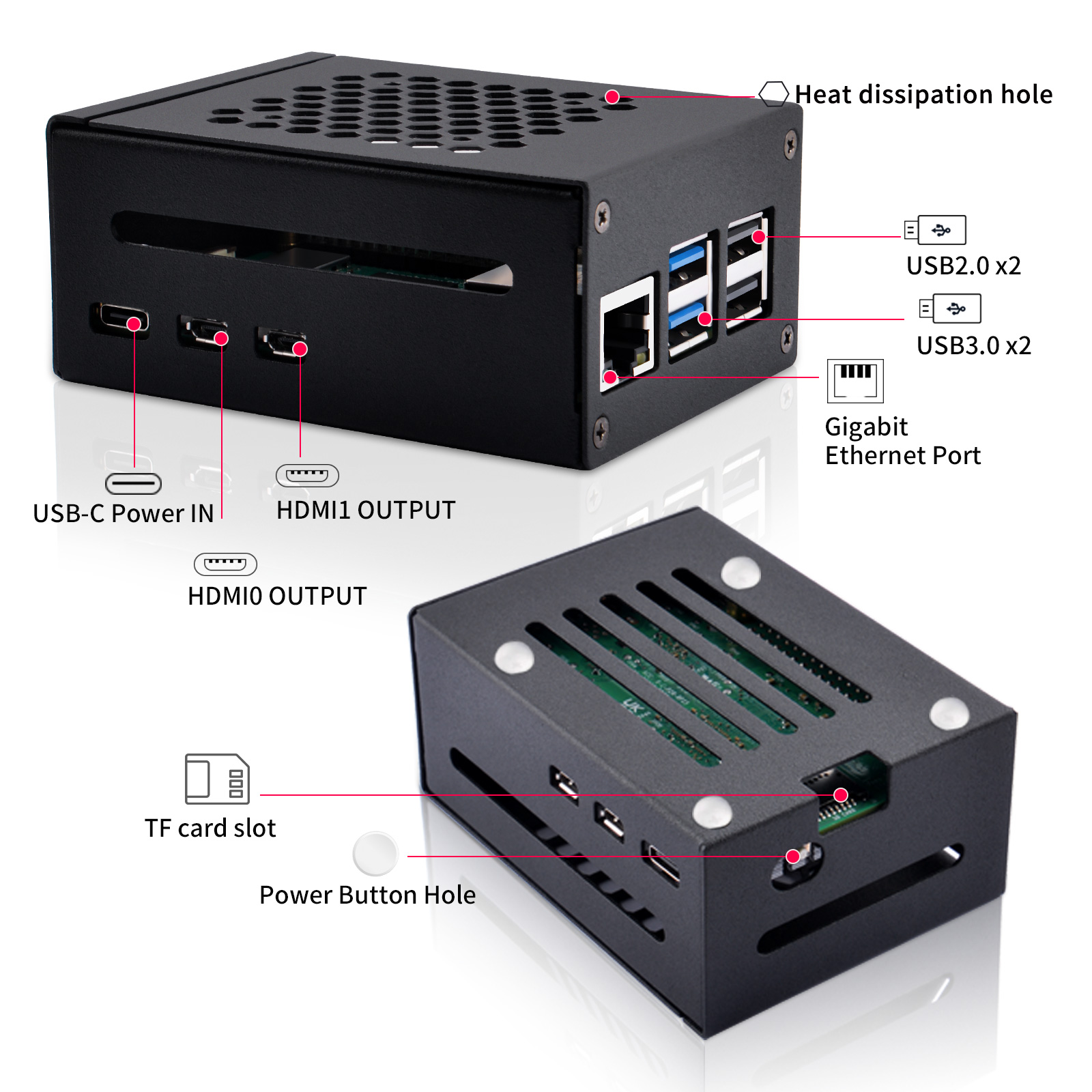 52Pi Raspberry Pi 5 metalen be - Argon One V3 M.2 Nvme Case recensie en prijs