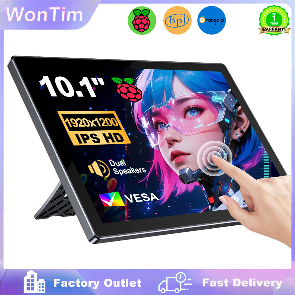 10,1 inch Raspberry Pi 5 4/3/B - Raspberry Pi 10.1 Inch Capacitive Touch Screen Ips recensie en prijs