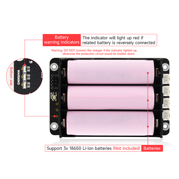 Raspberry Pi 5 UPS HAT Onderst - Raspberry Pi Uninterrupted Power Supply Ups 18650 recensie en prijs