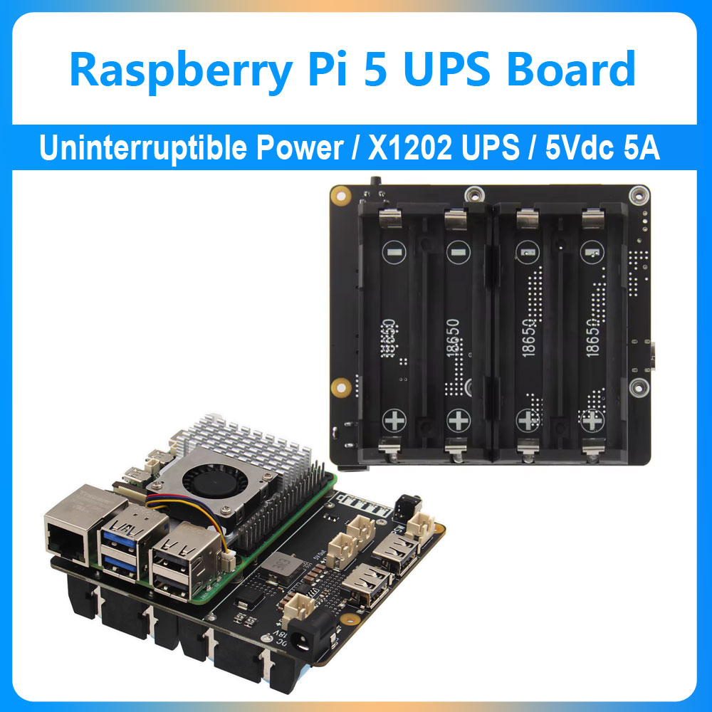 Raspberry Pi 5 UPS-uitbreiding - Raspberry Pi Uninterrupted Power Supply Ups 18650 recensie en prijs