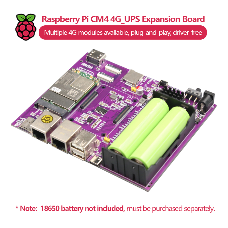Raspberry Pi CM4 4G_UPS Uitbre - Raspberry Pi Uninterrupted Power Supply Ups 18650 recensie en prijs