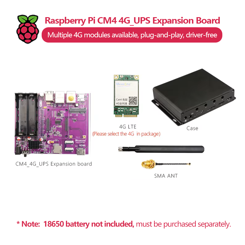 Raspberry Pi CM4 4G_UPS Uitbre - Raspberry Pi Uninterrupted Power Supply Ups 18650 recensie en prijs