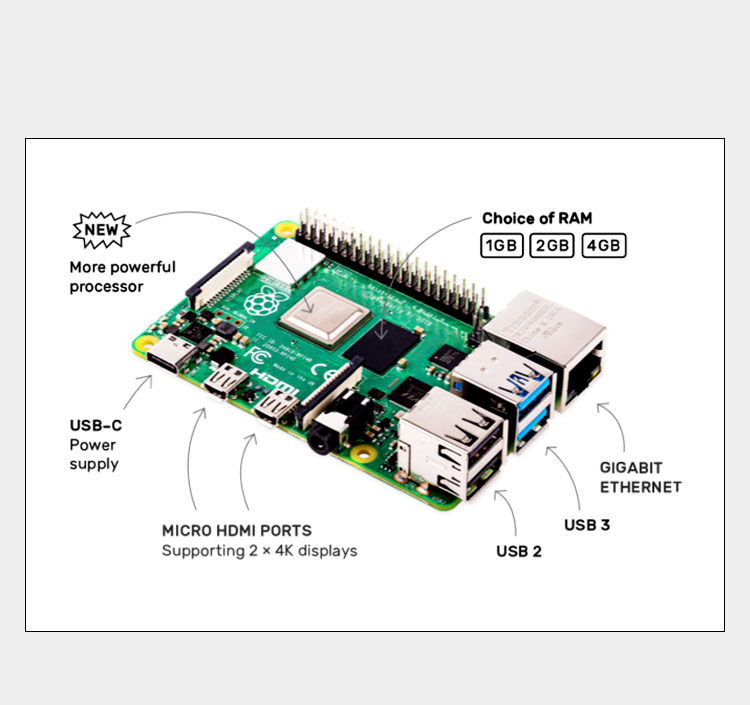 Raspberry Pi 4 Model B (4B), v - Raspberry Pi 4 8Gb Ram Kit recensie en prijs